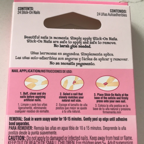 Fing’rs Girlie Nails 24 Stick-On Nails New In Packaging - Picture 5 of 7